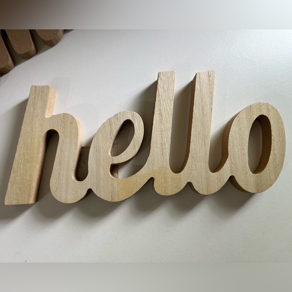 Two Wooden DIY Wall Decor - Picture 3 of 4